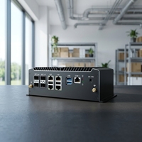Mini-ordinateur embarqué multi-OS Intel ATOM 4x 2.5GbE, compatible avec les applications Win10/11 Linux/CentOS/Ubuntu/FreeBSD
