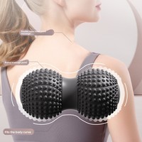 Balle de massage Chinmon Fascia Peanut TPE pour la relaxation des pieds, de la colonne vertébrale et des muscles, double balle pour la stimulation des points d'acupuncture des hanches, du dos et des jambes