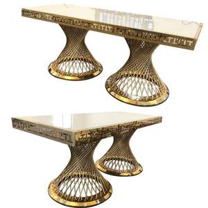 Tavolo da Banchetto Rotondo in Marmo e <span class=keywords><strong>Legno</strong></span> da 60 Pollici (<span class=keywords><strong>70x70</strong></span> cm) con 8 Sedie, Set da Pranzo/Piscina da 7 Pezzi, Design per 7 Persone - Product Image 2