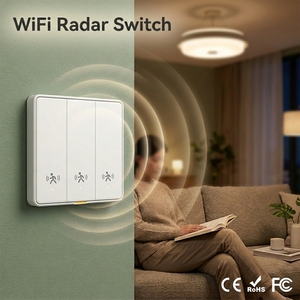 Interruptor Inteligente Tuya con Detección de Movimiento por Radar, Función de Memoria de Encendido/Apagado, Recuperación de Energía, Control de Escenas y Grupos, Compatible con <span class=keywords><strong>Alexa</strong></span> y Google - Product Image 1