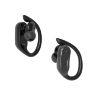 Écouteurs sans fil à clip d'oreille avec annulation active du bruit (ANC), design semi intra-auriculaire de haute qualité, étanchéité IPX-6, contrôle tactile 5.4