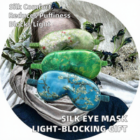 Vente en gros : Masque de sommeil en satin imprimé Van Gogh, anti-gonflement, occultant, doux, élastique, pour voyage, sieste, avion, cadeau