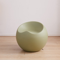 Chaise de loisirs moderne en plastique Tabouret créatif en forme de pomme Chaise pour enfants Tabouret de table basse