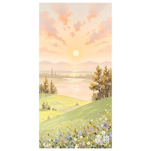 Hand Painted Oil Painting Landscape Art 100% Handmade Impressionism Style For Living Room Entryway Decor - Product Image 5