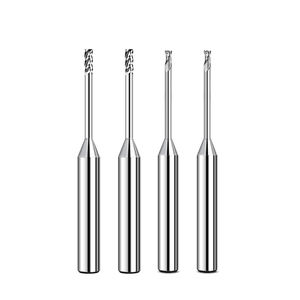 Fresa de Carburo de Aluminio HRC60, Ranura Profunda, Micro Diámetro, <span class=keywords><strong>2</strong></span> y 4 Filos, Extremo Cuadrado, Alcance Largo, para Fresado CNC - Product Image 1