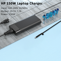 150W 19,5 V 7.7A Notebook Adaptador de corriente CA 7,4*5,0mm Tamaño Compatible HP 645509-002 Adaptadores de cargador para computadora portátil