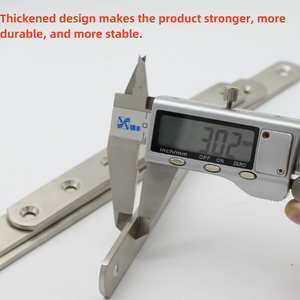 قطعة توصيل من الفولاذ المقاوم للصدأ المقوى، قطعة مستقيمة، قطعة حديدية، قطعة زاوية مسطحة، قطعة زاوية مستقيمة، قطعة تثبيت على شكل حصان - Product Image 4