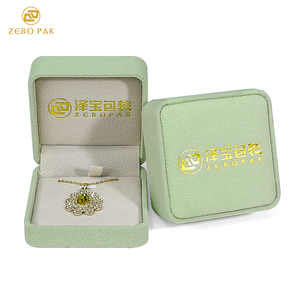 Zebo กล่องใส่เครื่องประดับทำจากหนัง PU เคสทรงสี่เหลี่ยมผืนผ้าสำหรับใส่แหวนและจี้สร้อยคอ - Product Image 2