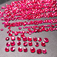 Rubis naturel brut, rouge pigeon, petit taille brillant, rouge rosé, rubis du Mozambique certifié, personnalisable pour la fabrication de bagues, origine CN