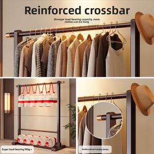 <span class=keywords><strong>Perchero</strong></span> <span class=keywords><strong>de</strong></span> Bambú <span class=keywords><strong>de</strong></span> Diseño Simple para Entrada, <span class=keywords><strong>Perchero</strong></span> Multifuncional <span class=keywords><strong>de</strong></span> <span class=keywords><strong>Pie</strong></span> para Ropa, Ideal para Apartamentos - Product Image 5