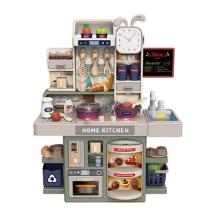 Juego de cocina simulada para niños, juguete de plástico para cocinar de forma simulada para niñas de 4 a 7 años, regalo educativo con <span class=keywords><strong>estufa</strong></span> con grifo de agua - Product Image 1