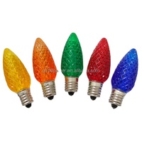 Luminaires LED C9 de meilleure qualité, 10 pièces, lampes en métal pour noël, usage extérieur, décoration commerciale, rouge