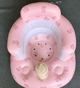 Siège gonflable pour bébé en gros, motif ours de dessin animé mignon, en PVC, pour apprendre à s'asseoir, <span class=keywords><strong>bain</strong></span>, alimentation, usage domestique - Product Image 3