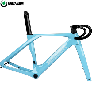 Cuadro de bicicleta de carretera de carbono 700C, freno de disco de montaje plano, cuadro de bicicleta de carretera <span class=keywords><strong>Aero</strong></span> con manillar completamente oculto, conjunto de cuadro de bicicleta de carretera - Product Image 1