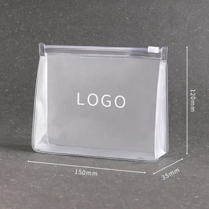 Bolsa Organizadora de PVC Reutilizable e Impermeable con Cierre Deslizante, 3 Laterales con Refuerzo, Impresión Personalizada para Exposiciones, Viajes y Cosméticos - Venta al Por Mayor - Product Image 1