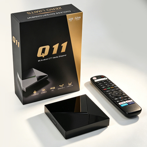 BOXPUT Q11 <span class=keywords><strong>Smart</strong></span> TV Box Android 14 S905X4 4GB 32GB 1000M AV1 BT4.2 8K 2.4GHz/5GHz Wifi Dual USB Set Top Box Reproductor Multimedia OTT - Product Image 1