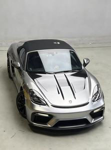 Cofano in Fibra di Carbonio Stile A-T per Porsche <span class=keywords><strong>Cayman</strong></span> 718 981 Boxster Copertura Motore in Fibra di Carbonio - Product Image 2