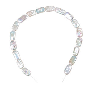 Perlas de Agua Dulce Rosadas con Forma Barroca, Rectangulares, para Fabricación de Joyería, Collares y Aretes, Accesorios, Venta al Por Mayor - Product Image 5