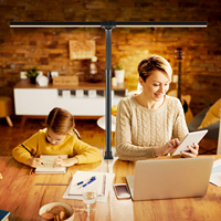 Lampe de bureau LED flexible à col de cygne de 31,5 pouces de large, lampe de travail moderne pour architecte, lampe de table de travail avec RG0 sans lumière bleue