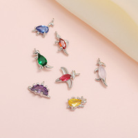ZUOLA Bijoux Fantaisie Accessoires de Bijouterie DIY Bracelet Collier Pendentif Zircon Breloque Design Dinosaure Cartoon