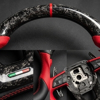 Volant en fibre de carbone forgé sur mesure pour Lamborghini Huracan Aventador Urus, assemblage de volant sport en cuir