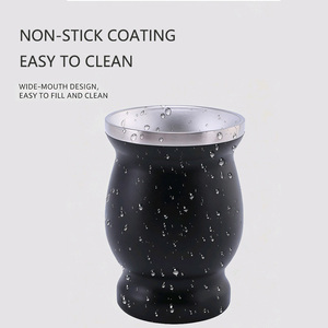 Nouvelle conception de gobelet à eau et à thé à double paroi en forme de <span class=keywords><strong>gourde</strong></span>, en acier inoxydable, isolation sous vide, tasse à yerba mate - Product Image 4