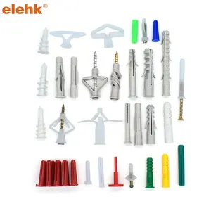 Elehk Expansion Wand stecker Selbst bohren der Kunststoff Split Nylon Anker Schraube Stecker Gipskarton Dübel Trockenbau Anker