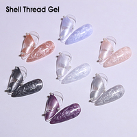 Vernis à ongles en gel OEM/ODM pour ongles, gel UV/LED à retirer par trempage, gel effet coquille/filament