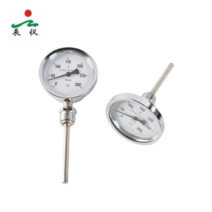 Termómetro Industrial de Carátula Axial de Acero Inoxidable Serie WSS de Haichen, OEM IP65 -80~600 - Product Image 1