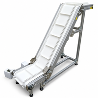 Transportador de Banda con Clavijas de Velocidad Ajustable JiaBao, Duradero, con Opciones de Goma/PVC/Nylon, Diseño Inclinado Móvil para Manejo de Materiales