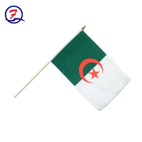 Tissu en polyester imprimé de haute qualité personnalisé 30x45cm campagne suisse petit bâton Mini drapeaux à main