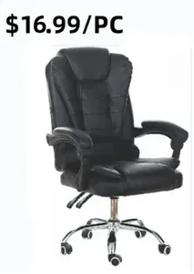 Fauteuil de gaming en cuir réglable et pivotant, style course, dossier haut, vente en gros - Product Image 2