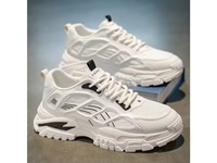 Chaussures de marche tendance pour hommes à lacets, en maille respirante, antidérapantes, résistantes à l'usure, légères, pour toutes les saisons (hiver, printemps, été, automne)