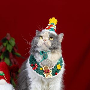 Conjunto de Disfraz Navideño para Perro, Gorro de Árbol, Bufanda de Jengibre, Talla Única, Acrílico, Atuendo Festivo - Product Image 6