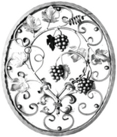 Fabricant chinois de rosettes en fer forgé de 6 pieds avec design européen pour accessoires de portail décoratifs et clôtures