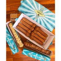 Boîte à cônes jetables pour frites, emballage alimentaire pour churros, cônes en papier kraft pour frites, cônes triangulaires pour glace, gaufres à bulles, crêpes avec support pour sauce