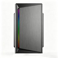 Meilleures ventes - Prix de gros - Boîtier PC Meway M-ATX Mid Tower - Utilisation bureau et jeux - Longueur GPU 340 mm - Radiateur CPU 155 mm - Noir/Blanc