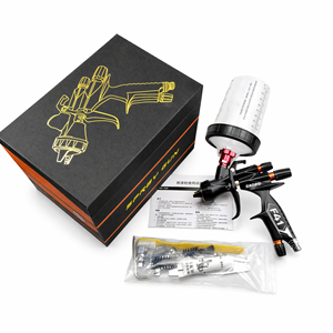 <span class=keywords><strong>Pistola</strong></span> de Pulverización <span class=keywords><strong>HVLP</strong></span> de Alimentación por Gravedad Ecológica de Nuevo Diseño 2026 con Adaptador Especialmente Diseñado para Pulverización de Capa Transparente Automotriz - Product Image 5