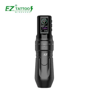 Venta al por mayor EZ Tattoo P3 PRO Matte Factory Máquina de tatuaje inalámbrica rotativa de carrera ajustable con función APP