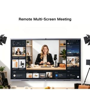 Écran interactif 75/85 pouces 4K, luminosité 350 cd/m², écran tactile infrarouge pour l'éducation et les réunions d'affaires, système d'exploitation Android <span class=keywords><strong>Windows</strong></span> - Product Image 1
