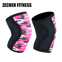 7 mm sport gym haltérophilie soutien genouillère rotule sangle de compression néoprène genou manches enveloppes protecteur genouillère pad