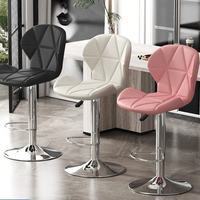 Vente directe d'usine, tabouret de bar noir avec dossier, chaises de bar pivotantes pour hall d'hôtel, tabourets hauts à dossier haut en gros