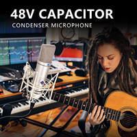 87 Microphone à condensateur AI XLR Microphone de studio cardioïde professionnel pour l'enregistrement de podcasting Voix sur Streaming Home Studio
