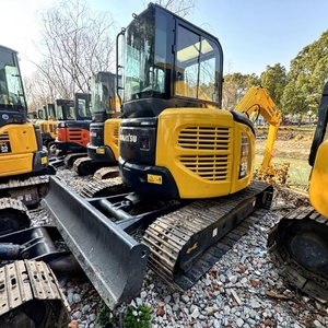 โรงงานจำหน่ายรถขุดไฮดรอลิกมือสอง Komatsu PC35 ขนาด 3.5 ตัน นำเข้าจากญี่ปุ่น สำหรับงานเกษตรและครัวเรือน พร้อมหัวขุดด้านหลัง - Product Image 1