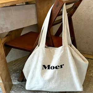 Hot Personalized Recycled Natural Color Cotton Canvas <b>Tote</b> <b>Shopping</b> <b>Bag</b> With Custom Logo Printed - Product Image 6