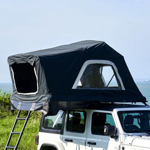 <span class=keywords><strong>Tente</strong></span> <span class=keywords><strong>de</strong></span> <span class=keywords><strong>toit</strong></span> à coque rigide pliable et étanche Voyager Pro 140 pour camping, ramassage <span class=keywords><strong>de</strong></span> véhicule 4x4 pour camping tout-terrain - Product Image 3