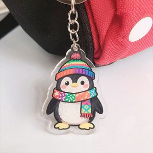 Llavero Acrílico Personalizado con Forma Cuadrada, Estilo Dibujos Animados para Niños, con Opciones de Arte Pintado a Mano y Fotos - Product Image 3