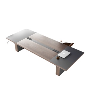 Table de Conférence Moderne de Luxe pour Salle de Réunion et Salle des Directeurs, Mobilier de Bureau en Bois et Acier, Vente Chaude pour Maison, Hôtel, Hôpital - Product Image 1