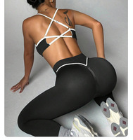 Ensembles de Leggings Personnalisés pour Femmes, Col en V, Effet Push-Up, Tenues de Sport et Yoga pour Pilates, Vêtements de Gym pour Femmes – Vente en Gros