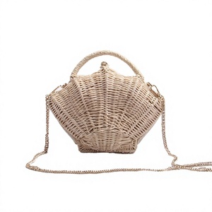 Sac bandoulière de plage rigide en paille tressée, motif animalier et diamants, fait main, style bohème chic, mignon, personnalisé, pour les vacances - Product Image 2